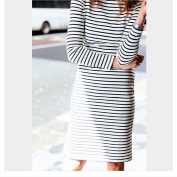 J. Crew Dresses & Skirts - J. Crew stripe boatneck dress